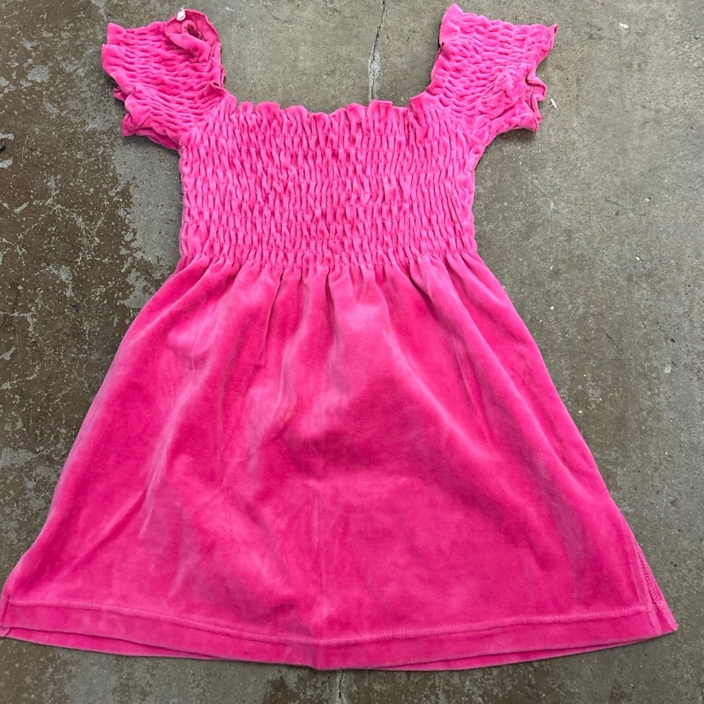 Y2k 725 originals babydoll pink velvet‎ top